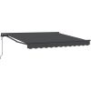 Automatisk Utdragbar Markis Antracit vidaXL 3 x 2.5 m – miniatyr 2