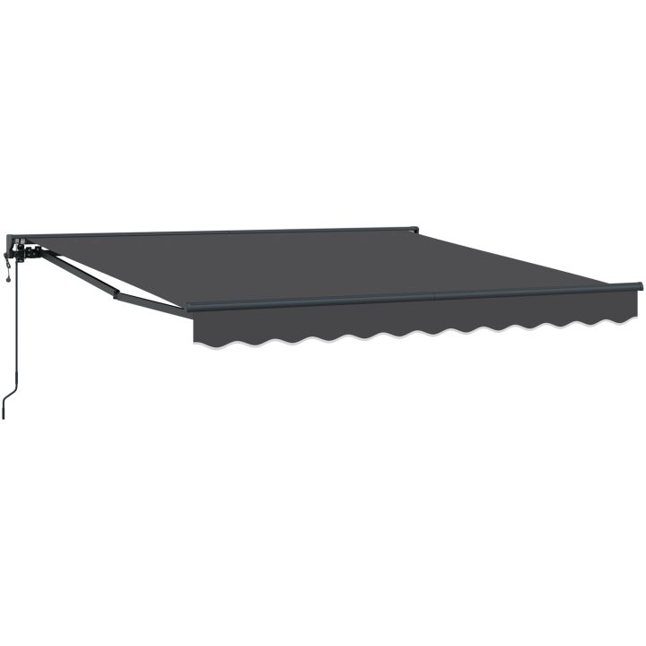 Automatisk Utdragbar Markis Antracit vidaXL 3 x 2.5 m – bild 2