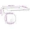 Automatisk Utdragbar Markis Antracit vidaXL 3 x 2.5 m – miniatyr 12