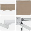 Automatisk Utdragbar Markis Beige 300x250 cm, Markis Ersättnings Tyg för 3x2,5 m Ram Beige vidaXL Standard – miniatyr 8