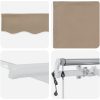 Automatisk Utdragbar Markis Beige 300x250 cm, Markis Ersättningstyg för 3x2,5 m Ram Beige vidaXL 3 x 2,5 meter – miniatyr 8