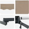 Automatisk Utdragbar Markis Beige 300x250 cm, Markis Ersättningsväv för 3x2.5 m Ram Beige vidaXL Stor – miniatyr 8