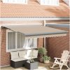 Automatisk utdragbar markis beige, Markis ersättningstyg för ram beige vidaXL 300 x 250 cm – miniatyr 1