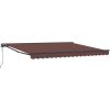 Automatisk utdragbar markis brun vidaXL 4 x 3 m – miniatyr 2