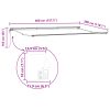 Automatisk utdragbar markis brun vidaXL 4 x 3 m – miniatyr 12