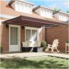 Automatisk utdragbar markis brun vidaXL 4 x 3 m – miniatyr 3