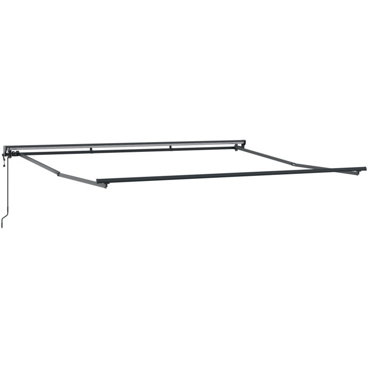 Automatisk utdragbar markis brun vidaXL 4 x 3 m – bild 5