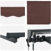 Automatisk utdragbar markis brun vidaXL 4 x 3 m – miniatyr 8