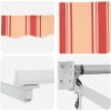 Automatisk Utdragbar Markis Gul och Orange 300x250 cm vidaXL Stor – miniatyr 8