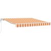 Automatisk Utdragbar Markis i Gult och Orange 300x250 cm vidaXL 3 x 2,5 m – miniatyr 2