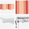 Automatisk Utdragbar Markis i Gult och Orange 300x250 cm vidaXL 3 x 2,5 m – miniatyr 8