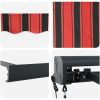 Automatisk utdragbar markis i orange och brun, vidaXL 300 x 250 cm – miniatyr 8
