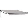 Automatisk Utdragbar Markis Ljusgrå 300x250 cm, Markis Ersättningsduk för 3x2.5 m Ram Ljusgrå vidaXL Standard – miniatyr 2