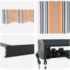 Automatisk utdragbar markis mångfärgad rand vidaXL 300 x 250 cm – miniatyr 8