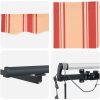 Automatisk utdragbar markis med LED i gult och orange vidaXL 300 x 250 cm – miniatyr 8