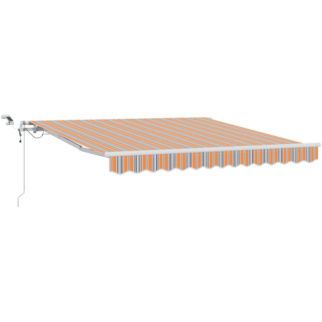 Automatisk utdragbar markis med LED multicolor rand vidaXL 300 x 250 cm – bild 2