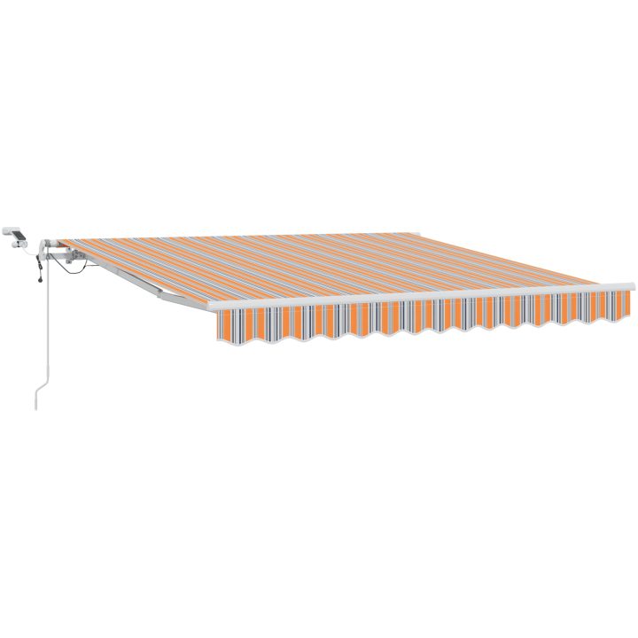 Automatisk utdragbar markis med LED multicolor rand vidaXL 300 x 250 cm – bild 2