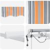 Automatisk utdragbar markis med LED multicolor rand vidaXL 300 x 250 cm – miniatyr 8