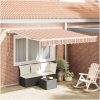Automatisk utdragbar markis med LED multicolor rand vidaXL 300 x 250 cm – miniatyr 1