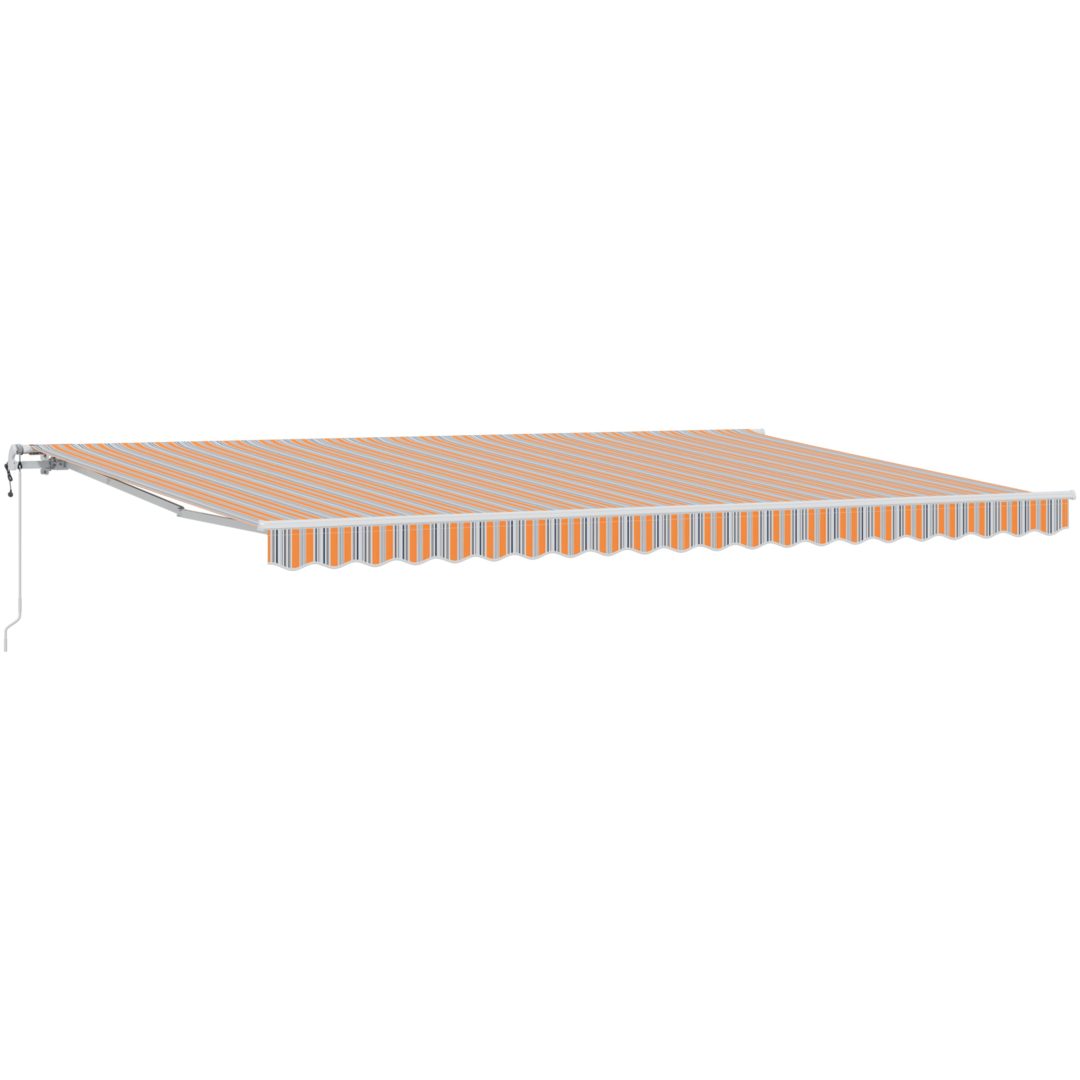 Automatisk Utdragbar Markis Multicolor Rand vidaXL 5 x 3.5 m – bild 2