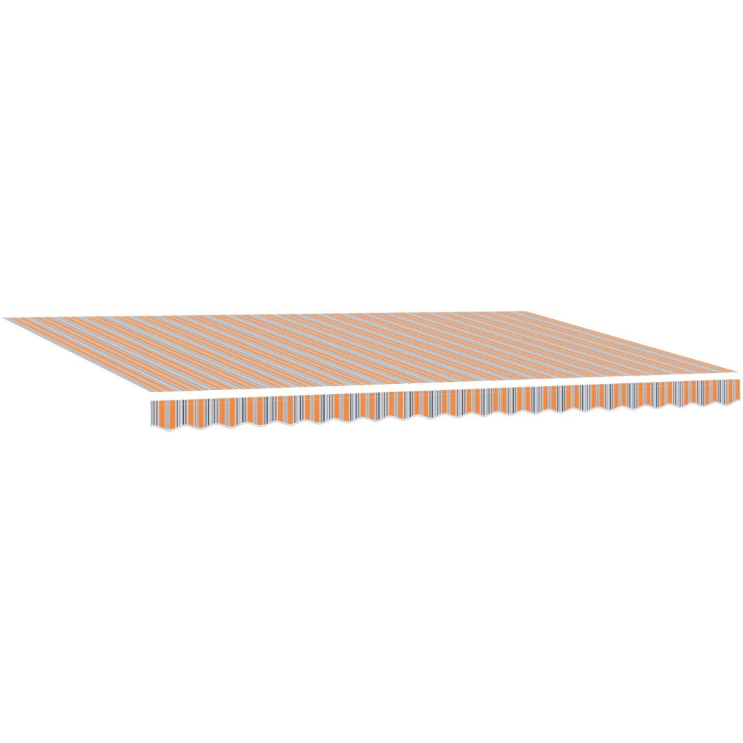 Automatisk Utdragbar Markis Multicolor Rand vidaXL 5 x 3.5 m – bild 5