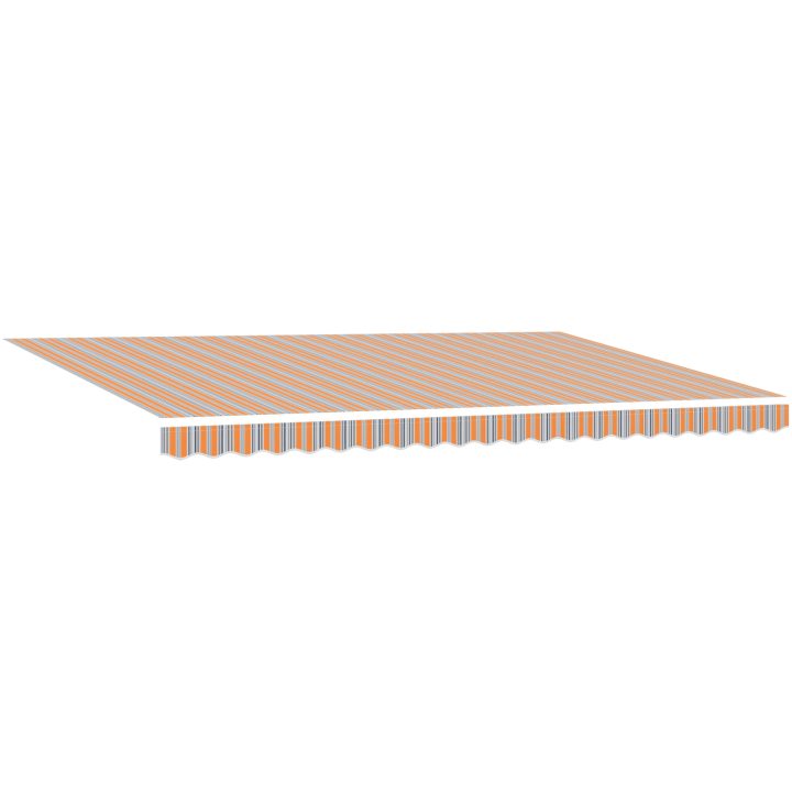 Automatisk Utdragbar Markis Multicolor Rand vidaXL 5 x 3.5 m – bild 5