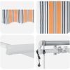 Automatisk Utdragbar Markis Multicolor Rand vidaXL 5 x 3.5 m – miniatyr 8
