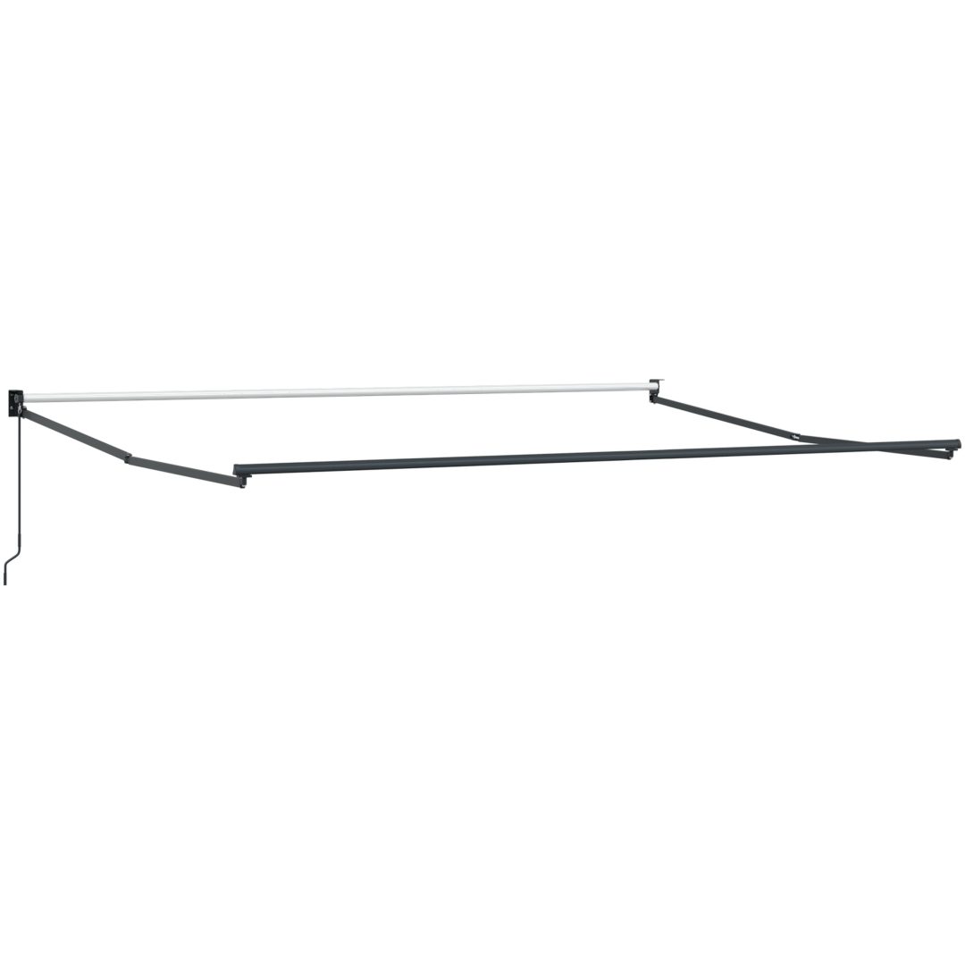 Automatisk Utdragbar Markis Orange och Brun vidaXL 3.5 x 2.5 m – bild 5