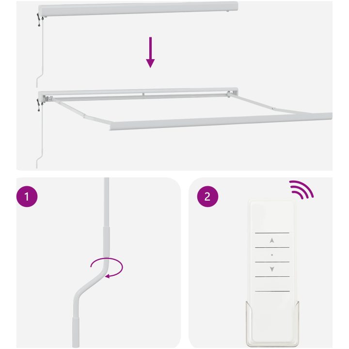 Automatisk Utdragbar Markis Randig vidaXL 300 x 250 cm – bild 9