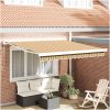 Automatisk Utdragbar Markis Randig vidaXL 300 x 250 cm – miniatyr 1