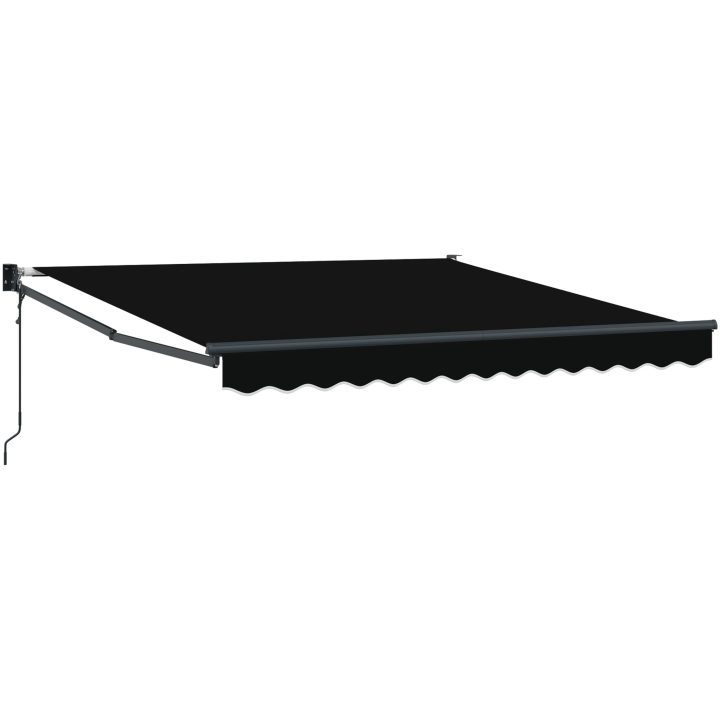 Automatisk Utdragbar Markis Svart 300x250 cm vidaXL Large – bild 2