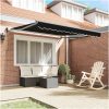 Automatisk Utdragbar Markis Svart 300x250 cm vidaXL Large – miniatyr 3