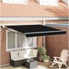 Automatisk Utdragbar Markis Svart 300x250 cm vidaXL Large – miniatyr 1