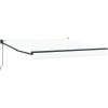Automatisk Utdragbar Markis Vit 300x25, Markis Ersättningsduk för 3x2.5 m Ram Vit vidaXL Medium – miniatyr 2