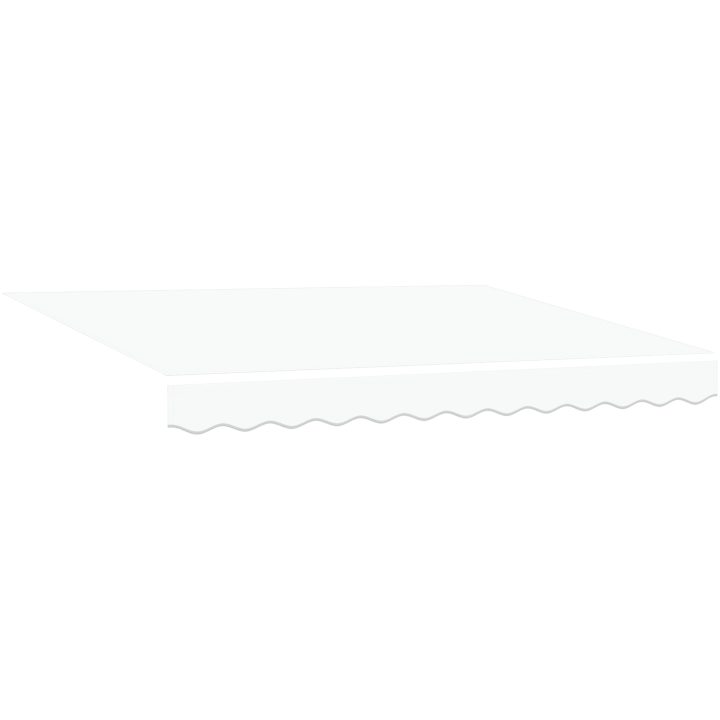Automatisk Utdragbar Markis Vit 300x25, Markis Ersättningsduk för 3x2.5 m Ram Vit vidaXL Medium – bild 4