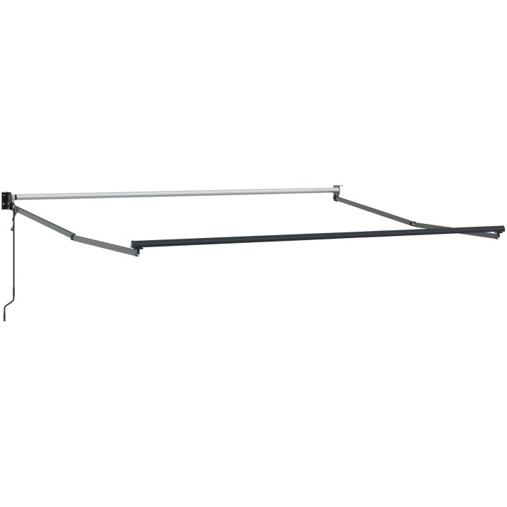 Automatisk Utdragbar Markis Vit 300x25, Markis Ersättningsduk för 3x2.5 m Ram Vit vidaXL Medium – bild 5