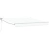 Automatisk Utdragbar Markis Vit 300x250 cm, Markis Ersättningstyg för 3x2,5 m Ram Vit vidaXL Stor – miniatyr 2