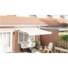 Automatisk Utdragbar Markis Vit 300x250 cm, Markis Ersättningstyg för 3x2,5 m Ram Vit vidaXL Stor – miniatyr 1