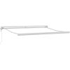 Automatisk Utdragbar Markis Vit, Markis Ersättningsfabric för Ram Vit vidaXL 300 x 250 cm – miniatyr 5