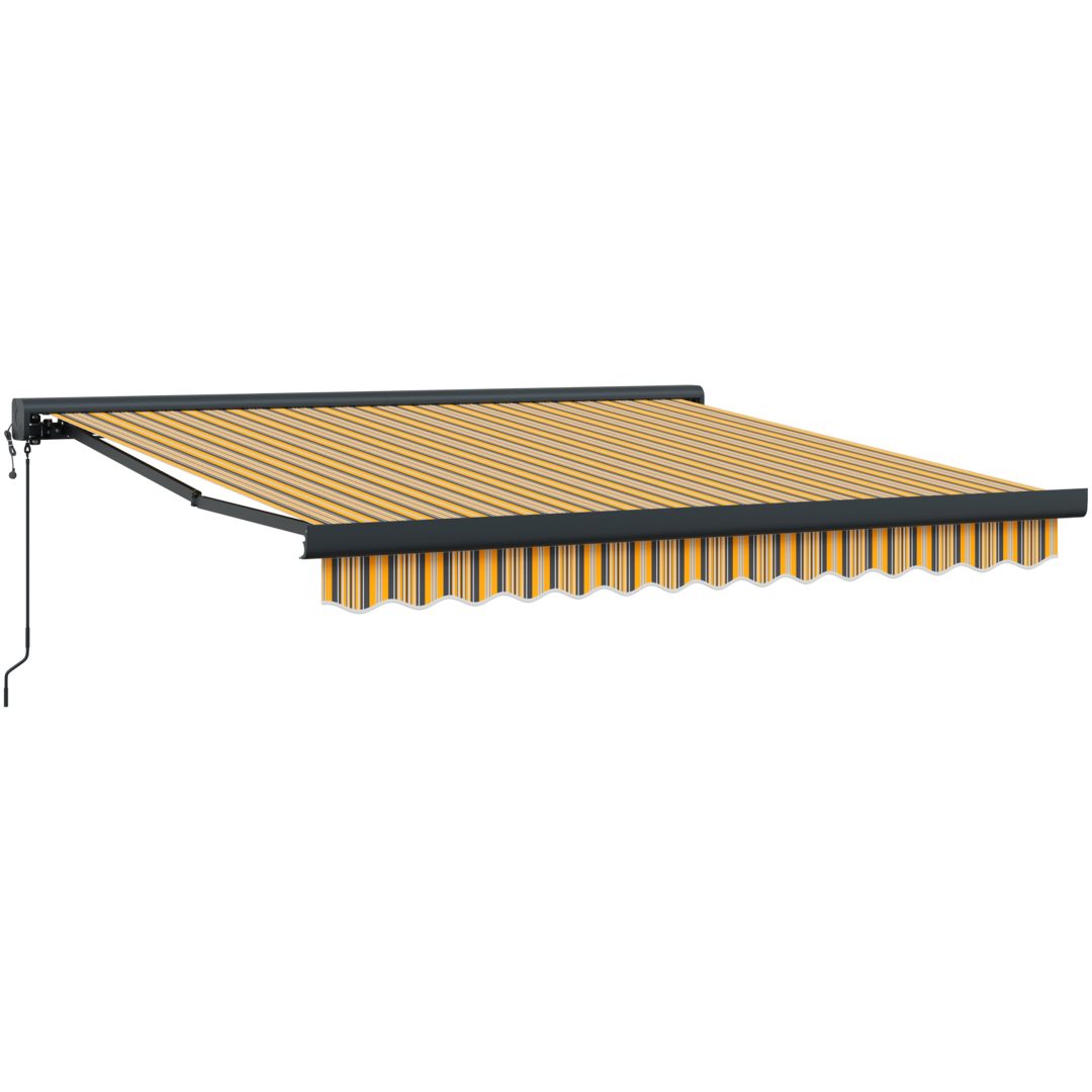Automatiska Hopfällbara Markis Multicolour Stripe vidaXL 300 x 250 cm – bild 5