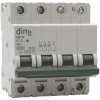 Automatsäkring, Din Line, 10A, 3P+N, C-Typ MALMBERGS