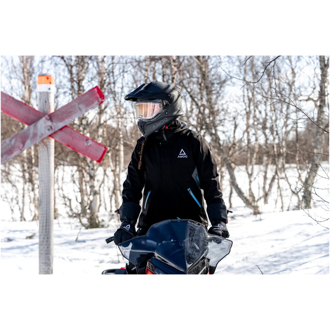 Äventyrshjälm Recoil Kolfiber Svart AMOQ XS – bild 5