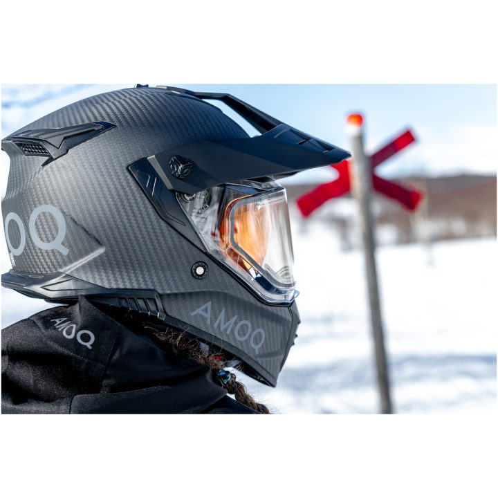 Äventyrshjälm Recoil Kolfiber Svart AMOQ XS – bild 6