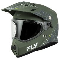Äventyrshjälm Trekker Grön Grå FLY RACING