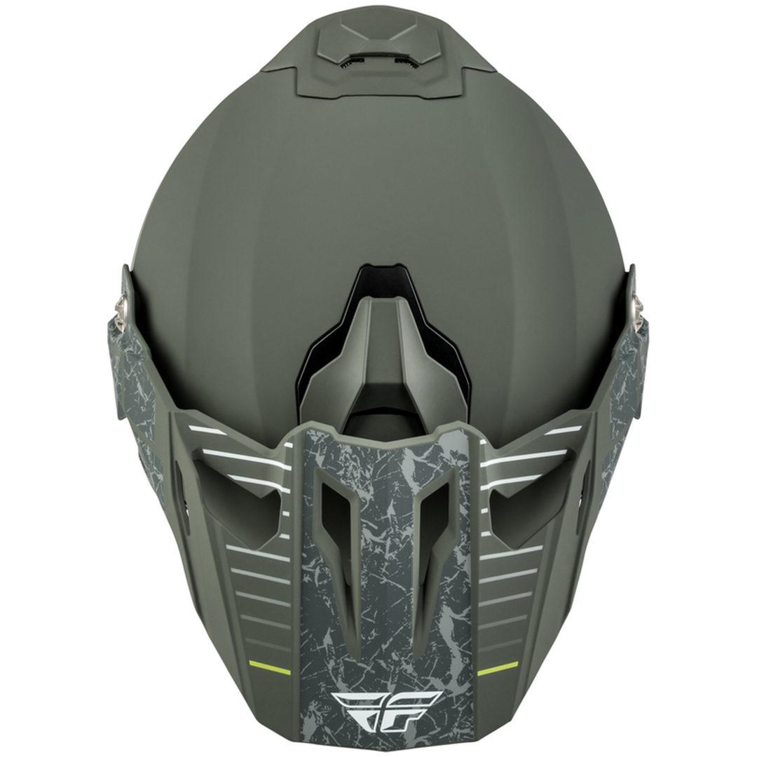 Äventyrshjälm Trekker Grön Grå FLY RACING s – bild 4