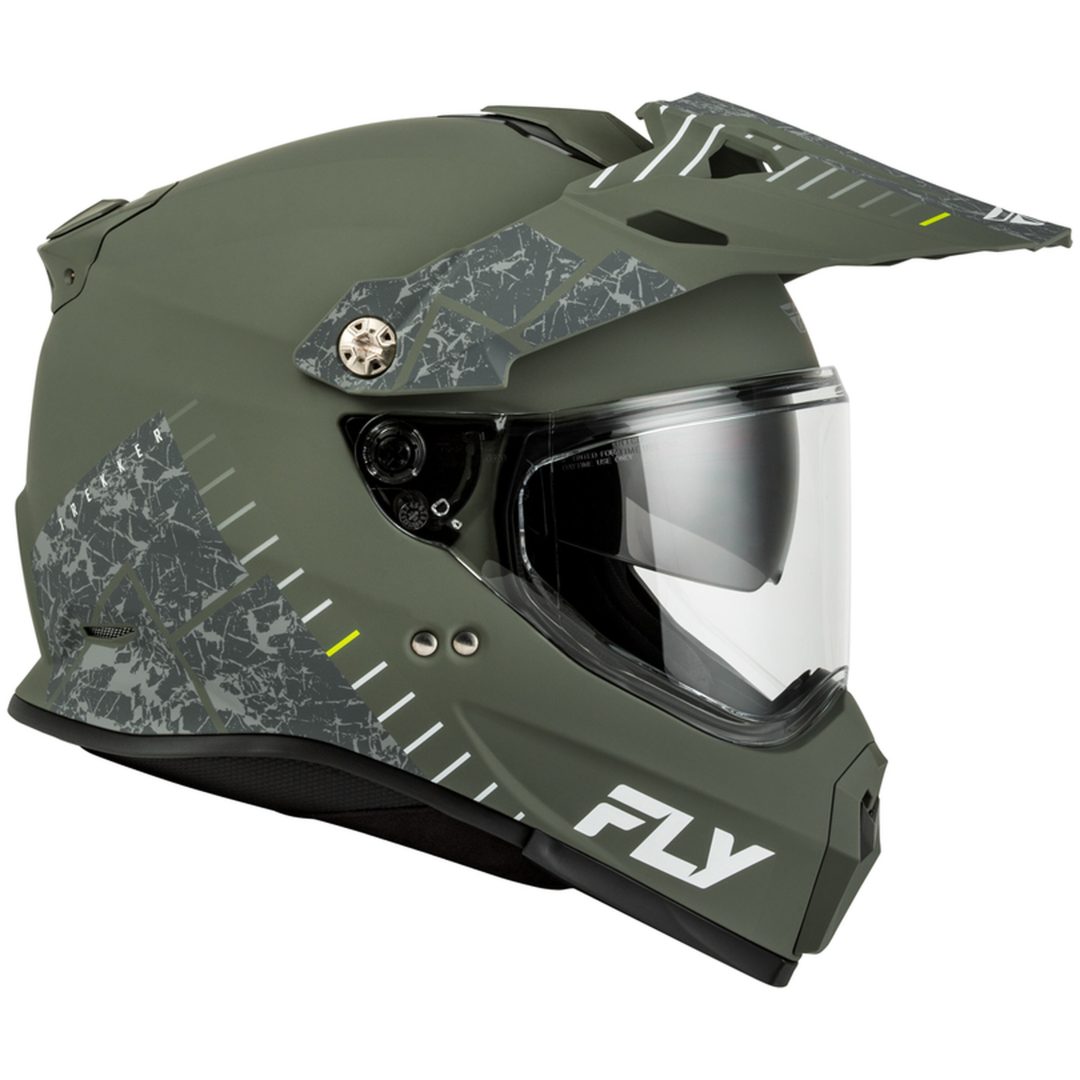 Äventyrshjälm Trekker Grön Grå FLY RACING s – bild 5