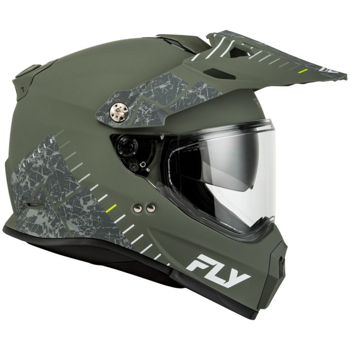 Äventyrshjälm Trekker Grön Grå FLY RACING s – bild 5