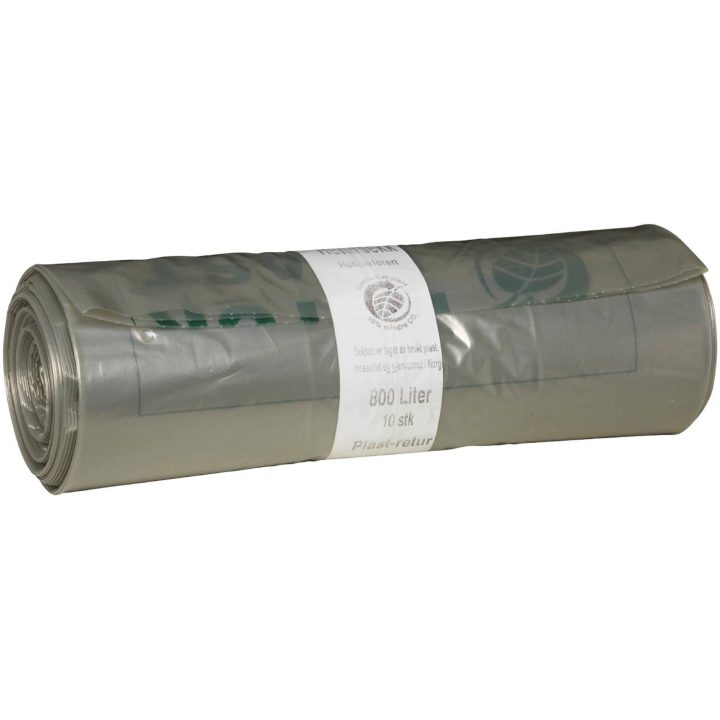 Avfallssäck Transparent NONAME SOPSÄCK PLAST RETUR 800L – bild 2