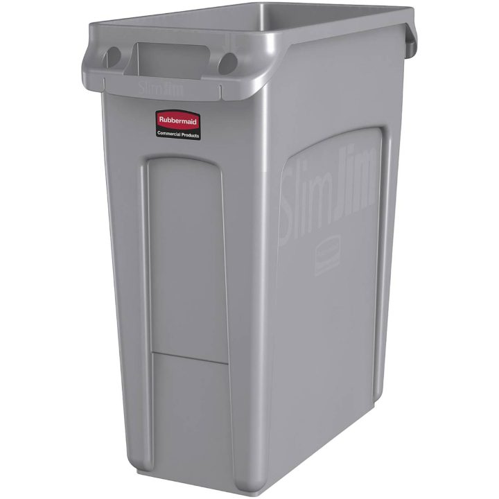 Avfallstunna Slim Jim SOPTUNNA SLIM JIM GRÅ 60L – bild 2