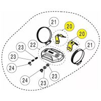 Avgasfäste Silver AKRAPOVIC